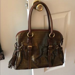 Dooney & Burke Snakeskin design leather bag
